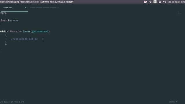 Como crear snippets en Sublime Text смотреть онлайн