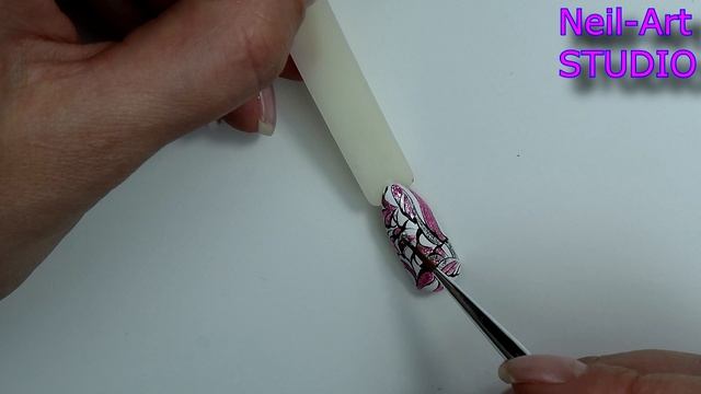 МОДНЫЙ МАНИКЮР 2018 "ЦВЕТНЫЕ ПЕТЛИ". Ну ОЧЕНЬ стильный дизайн ногтей 2018. Креативный маникюр смотреть онлайн