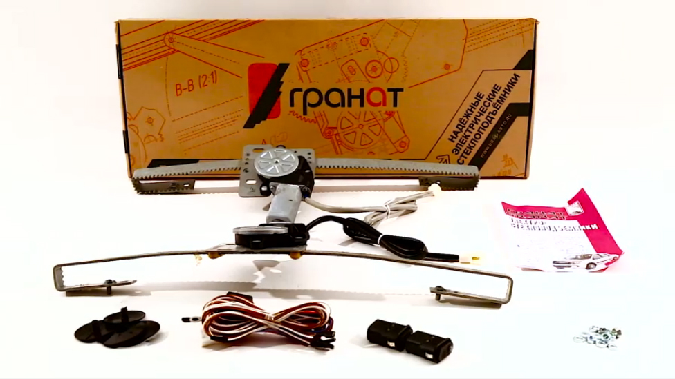 Электрические стеклоподъемники ГРАНАТ для Москвич 2141в передние двери. Обзор комплекта смотреть онлайн