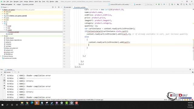 Flutter Tutorial - Build Cart System without SQLite смотреть онлайн