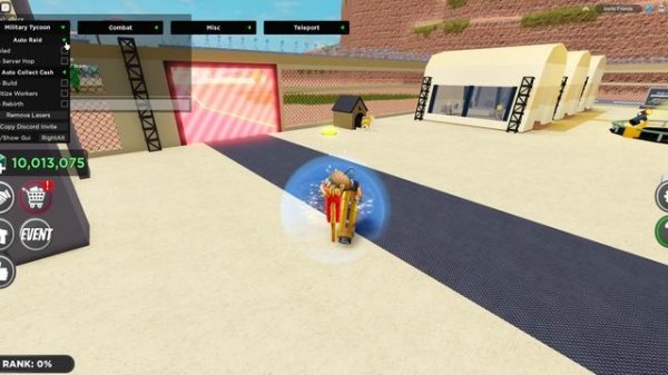 ROBLOX Military Tycoon Script GUI | Auto Build, Auto Collect, Silent Aim, Kill All