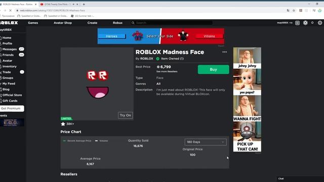 Получил roblox madness face! смотреть онлайн