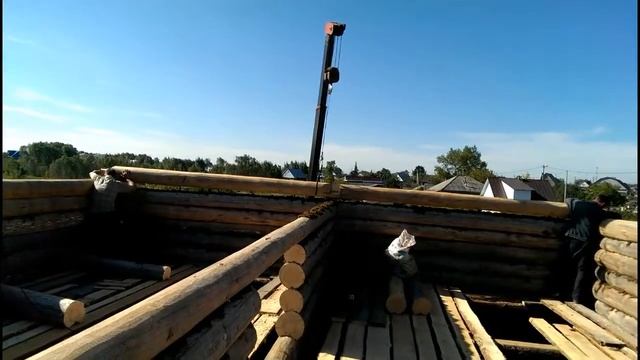 ЯСТРОЮДОМ.РФ - Сборка сруба - второй этаж смотреть онлайн