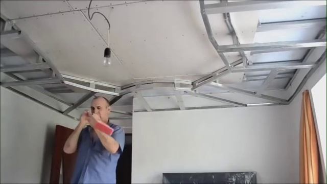 Как сделать потолок из гипсокартона своими руками за 20 минут!!! Видео инструкция. Все секреты. смотреть онлайн