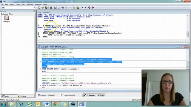 SAS Import and Saving Basics смотреть онлайн