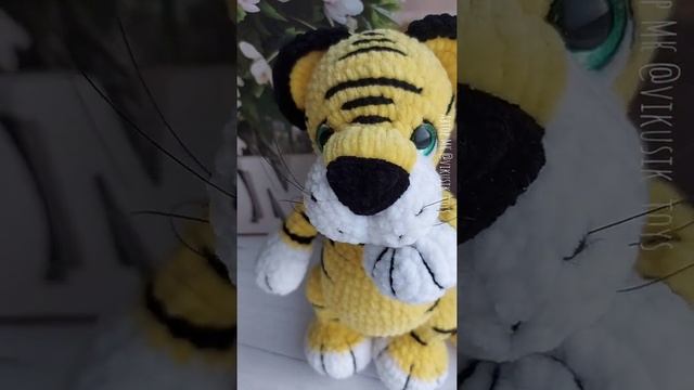 Мастер-Класс "Тигр Кано(мужской характер - японский). Видеообзор Игрушки крючком. Техника амигуруми смотреть онлайн