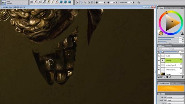 Digital Painting [Corel Painter] Monkey King - Time lapse | Fast version смотреть онлайн