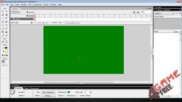 Урок №1 Macromedia Flash Pro 8 - Знакомство. смотреть онлайн