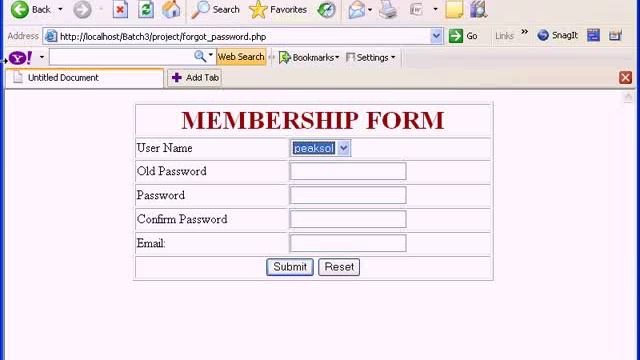 Change password in php-01 смотреть онлайн