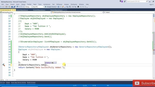 Generic Repository in C# MVC смотреть онлайн