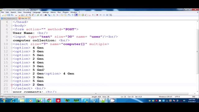 PHP Tutorial 3 - How to create a user data input form of php tutorial смотреть онлайн