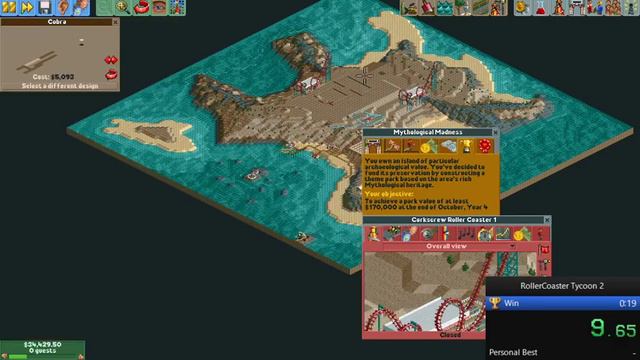 OpenRCT2 Speedrun: Cradle of Civilization in 17s смотреть онлайн