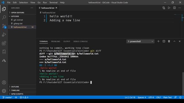GIT DIFF смотреть онлайн