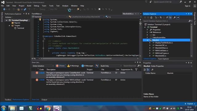 [SOLVED] Are you missing a using directive or an assembly reference Visual Studio смотреть онлайн