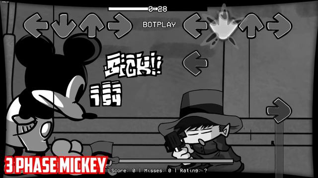 Mickey Mouse 2.0 ALL PHASES (0-5 phases) Craziness Injection FULL Week Friday Night Funkin' смотреть онлайн