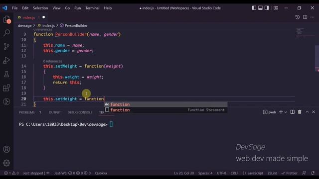 JavaScript Design Patterns #10 - Builder Pattern смотреть онлайн