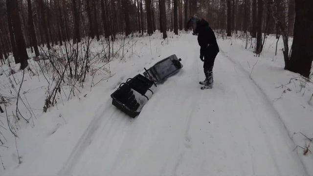 Это вам НЕ ЭНДУРО!!! Дрессируем мотособаку АМС 460Е и мотобуксировщик АМС Venture LONG. смотреть онлайн