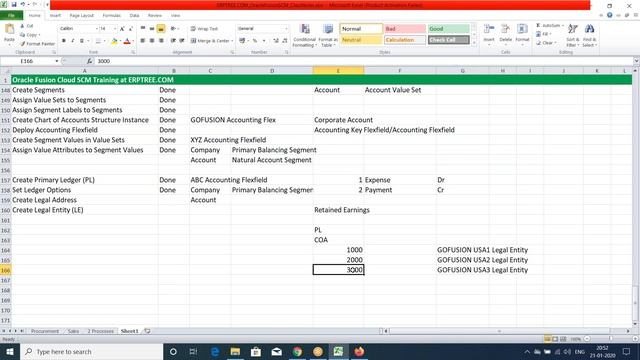 Oracle Fusion Supply Chain - 7th Session CreatePrimaryLedger LegalEntity GL Roles CreateJournal смотреть онлайн