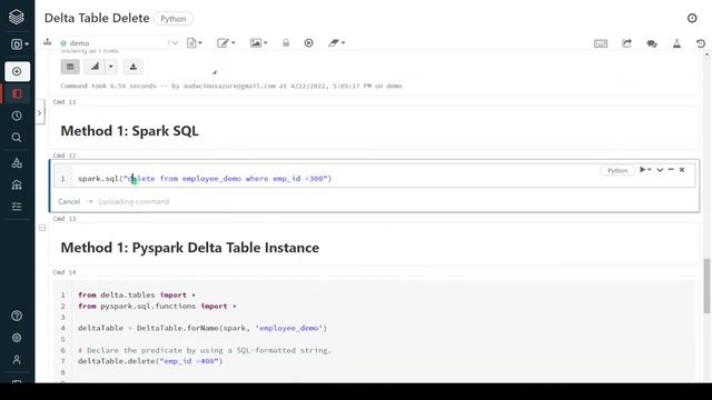 57. Databricks| Pyspark| Delta Lake: Different Approaches to Delete Data from Delta Table смотреть онлайн