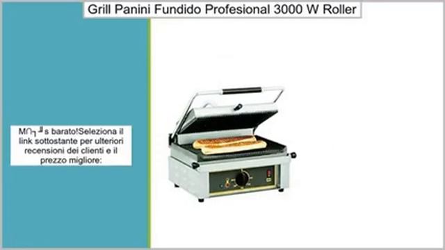 Grill Panini placas fundido profesional 3000 W – Roller Grill смотреть онлайн