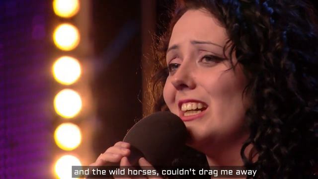 Kathleen Jenkins - Wild horses BGT (with lyrics) смотреть онлайн