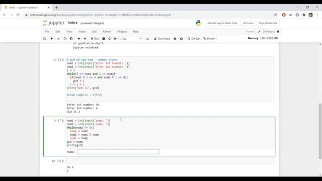 GCD - optimized code in python best case in time complexity || EUCLIDEAN ALGORITHM смотреть онлайн
