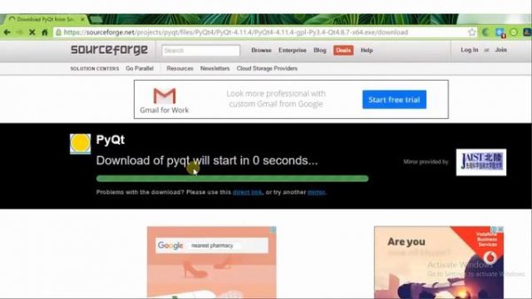 Python PyQt :Install PyQt4 In Windows 10