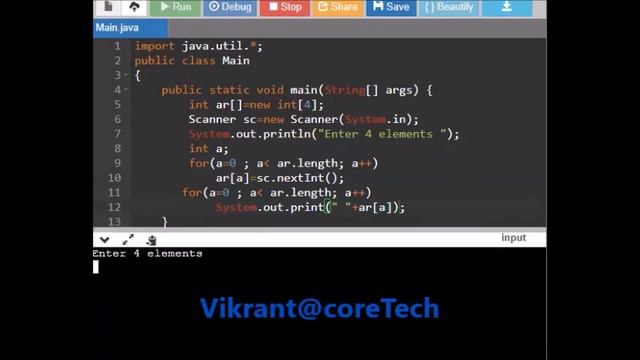 Java Single Dimension Array Random Input смотреть онлайн