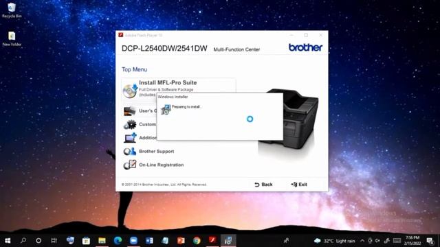 HOW TO INSTALL BROTHER PRINTER DCP-L2540DW USING CD INSTALLER | Windows 10 смотреть онлайн