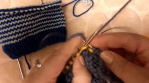 способ вязания круговых полосок по методу Хеликс. На круговых спицах.