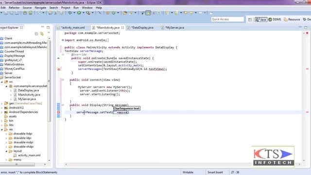 Network Programming |how to program for android | Simple Client Server Communication Application смотреть онлайн
