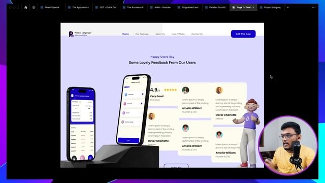 Parallax Scroll Effect for Landing Page in FIGMA | Hindi Tutorial смотреть онлайн