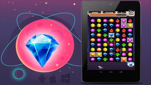 Jeweled Stars - Match 3 Games FREE смотреть онлайн