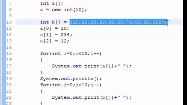 Single Dimension Arrays in Java tutorial - onlinecomputerteacher.net смотреть онлайн