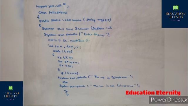 WAP in JAVA to input a number and check if it is Palindrome or not Number Programming ICSE/ISC смотреть онлайн