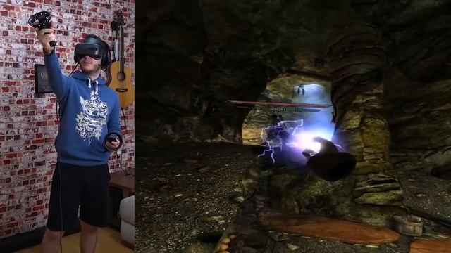 СКАЙРИМ С МОДАМИ В ВИРТУАЛЬНОЙ РЕАЛЬНОСТИ! - The Elder Scrolls V: Skyrim VR (Windows Mixed Reality) смотреть онлайн