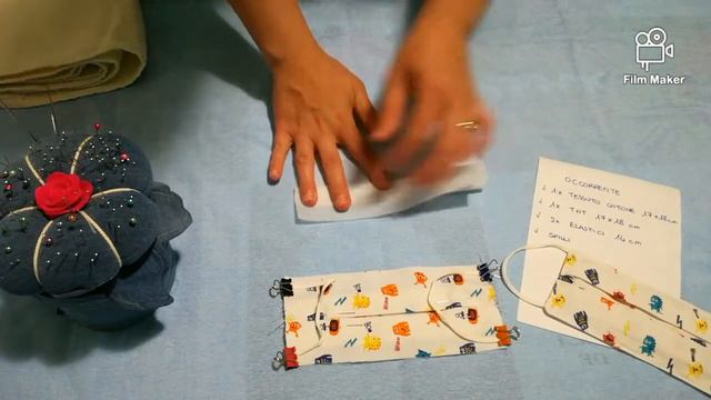 TUTORIAL MASCHERINA/FACE MASK COTONE E TNT FACILISSIMA смотреть онлайн