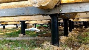 Фундамент под сруб из бревна и бруса для дома и бани. Свайные фундаменты для домов из бревна и брус