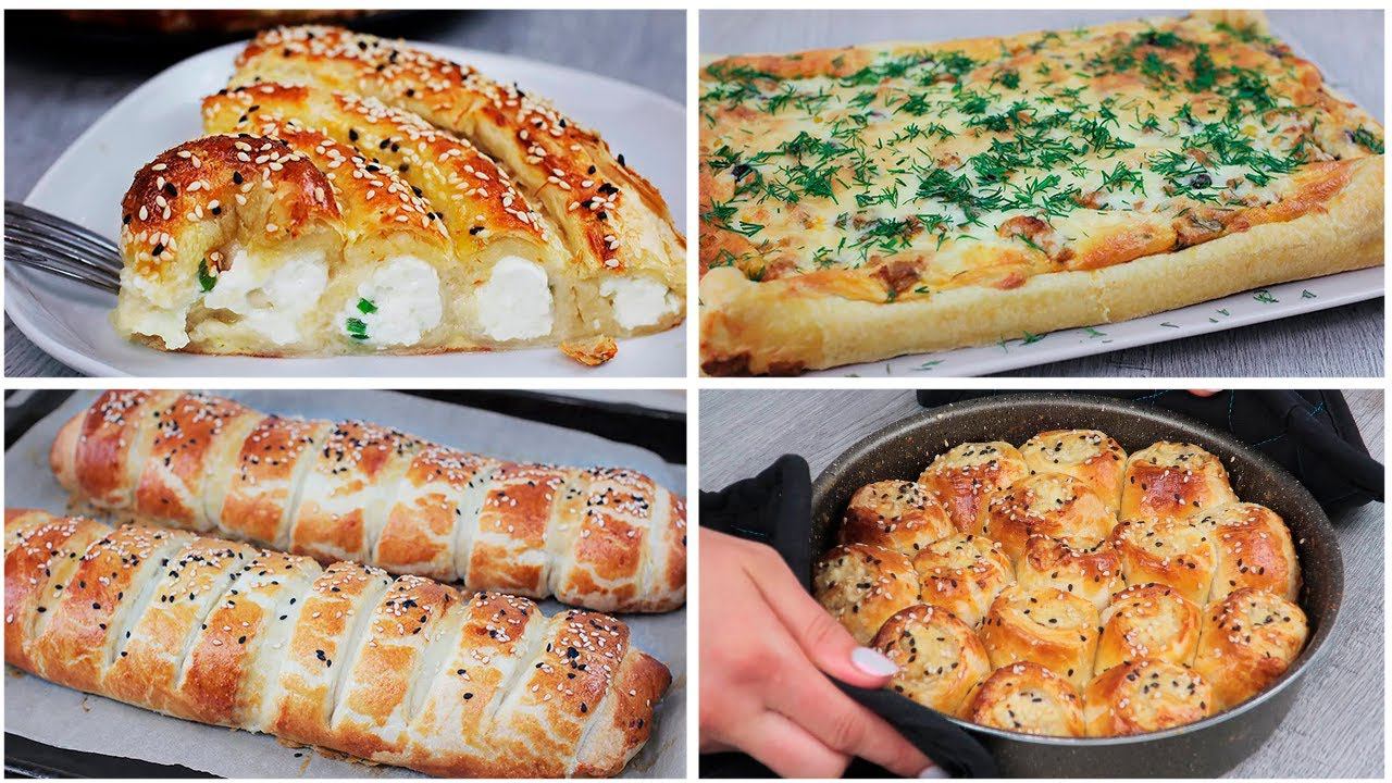 Выпечка из слоеного теста.10 классных рецептов. Слоеные пироги смотреть онлайн