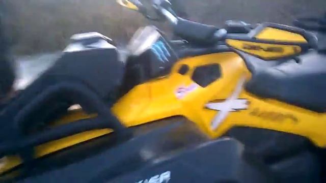 Дрифт на льду на квадрике BRP. Часть 1. смотреть онлайн