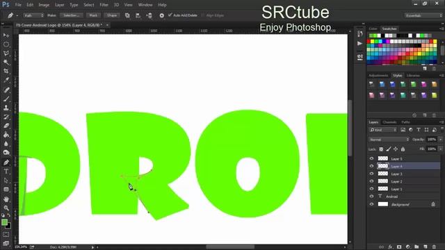 Android Logo Shadow Design - Shading Text Effect in Photoshop смотреть онлайн