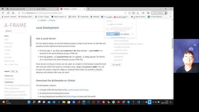 Tutorial Git GUI - Proyecto de VR en A-Frame смотреть онлайн