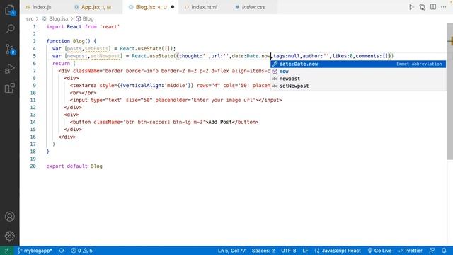 React Projects in Telugu - Basic Blog Project смотреть онлайн