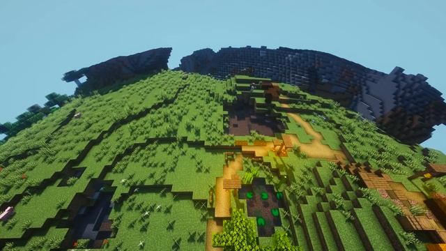 Minecraft Timelapse - A CURVED WORLD - The Grasslands смотреть онлайн