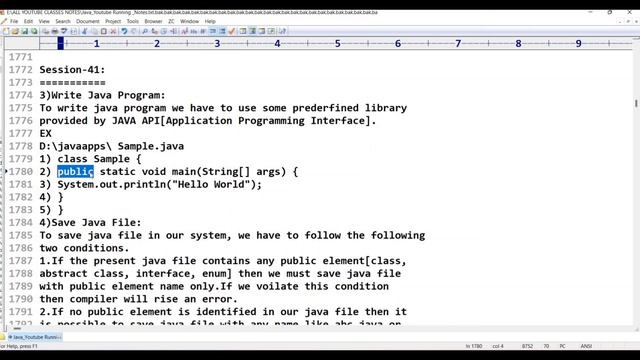 Java||class -41||JAVA First Program Compilation||Java Tutorial for Beginners - in Telugu and Englis смотреть онлайн
