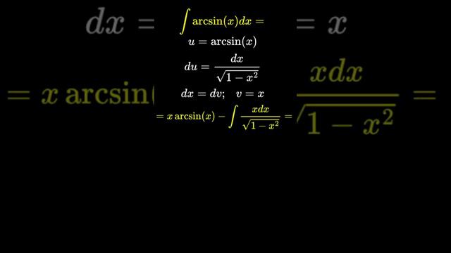 Интеграл от арксинуса #math #maths #calculus #calculushelp #mathchallenge #integration_by_parts смотреть онлайн
