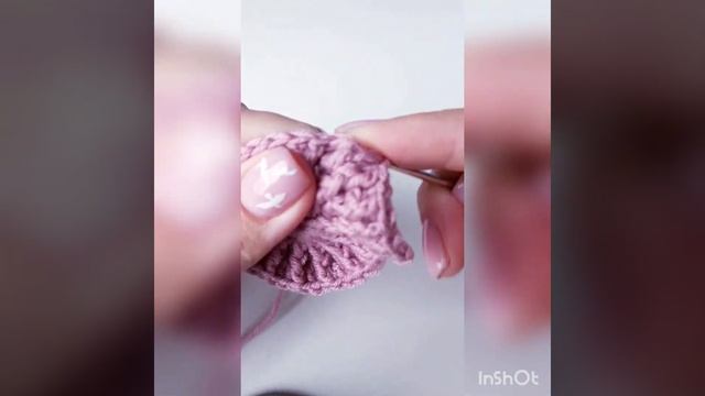 Вязание крючком. Рельефные столбики.Вязание плоского круга смотреть онлайн