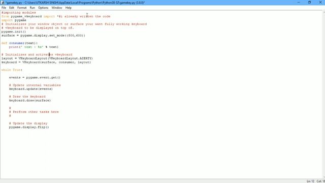 Creating a Visual Keyboard for a pygame Window || Pro-Gramer || #cswithpython смотреть онлайн