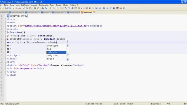 Tutorial jQuery 25 - AJAX método $.getJSON смотреть онлайн