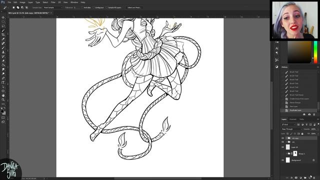 Draw Everyday Challenge | Magical Girl "Flame" | Digital Drawing смотреть онлайн